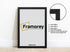 Square Thin Black Photo Frame With White Mount Flat Wooden Effect Picture Frame Maxi Art Poster Frames - FRAMOREY