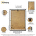 Swept Style Black Picture Frame Wall Décor Photo Frame With Ivory Mount