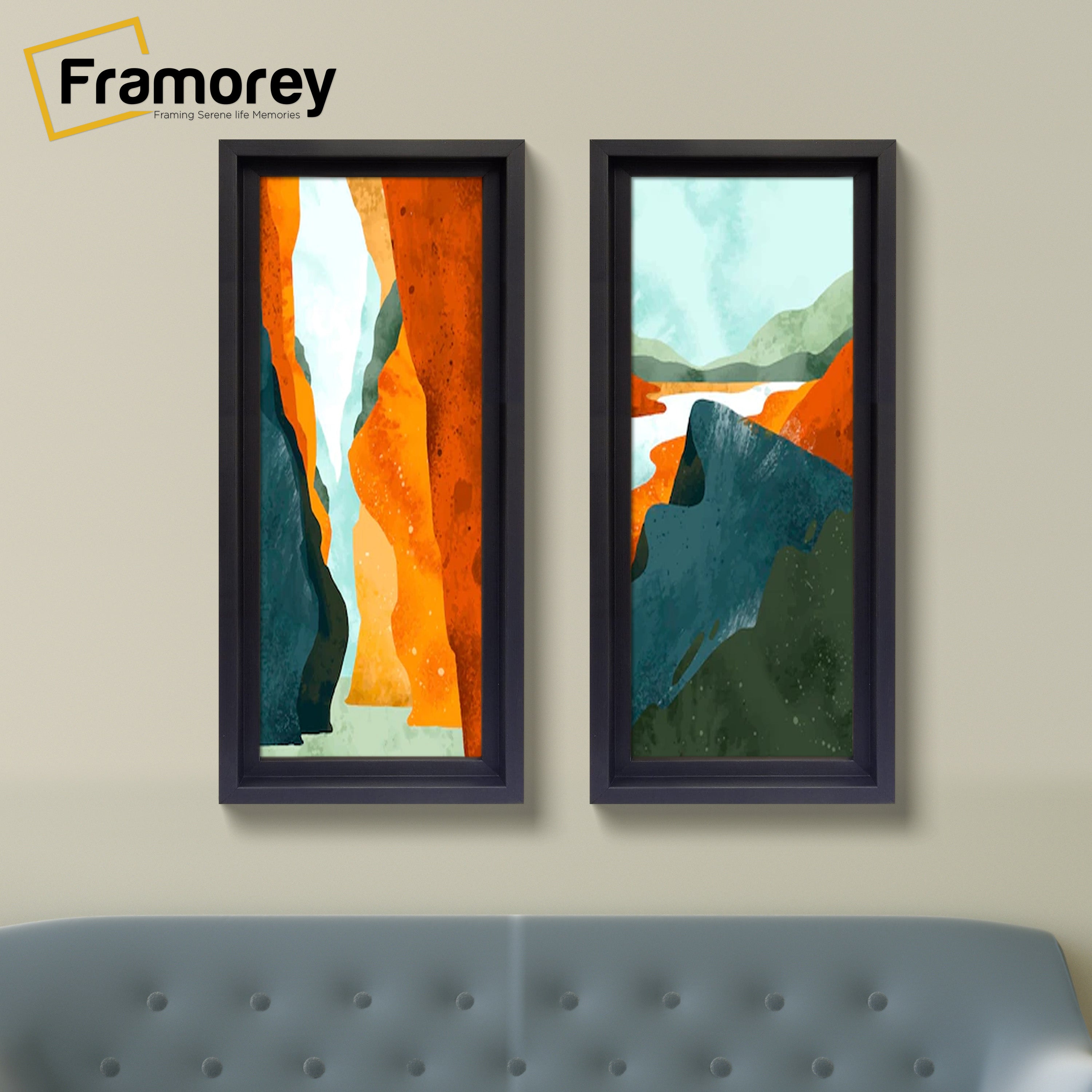 Panorama Style Black Oslo Photo Frame Panoramic Picture Frames