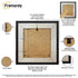 Square Size Black Wooden Picture Frames Big Step Style