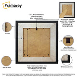Square Photo Frame Backside View Highlighting its Features