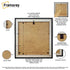 Square Photo Frame Backside View With Some Details of its features