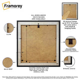 Square Photo Frame Backside View With Some Details of its features