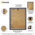 Black Picture Frame Backside View Highlighting it's Features