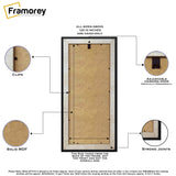 Ash Black Panoramic Backside Photo Print Frame With Some Details of its features