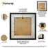 Black Backside View Photo Print Frame Highlighting its Features