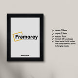Black Picture Photo Frames Handmade Wooden Effect Poster Frames