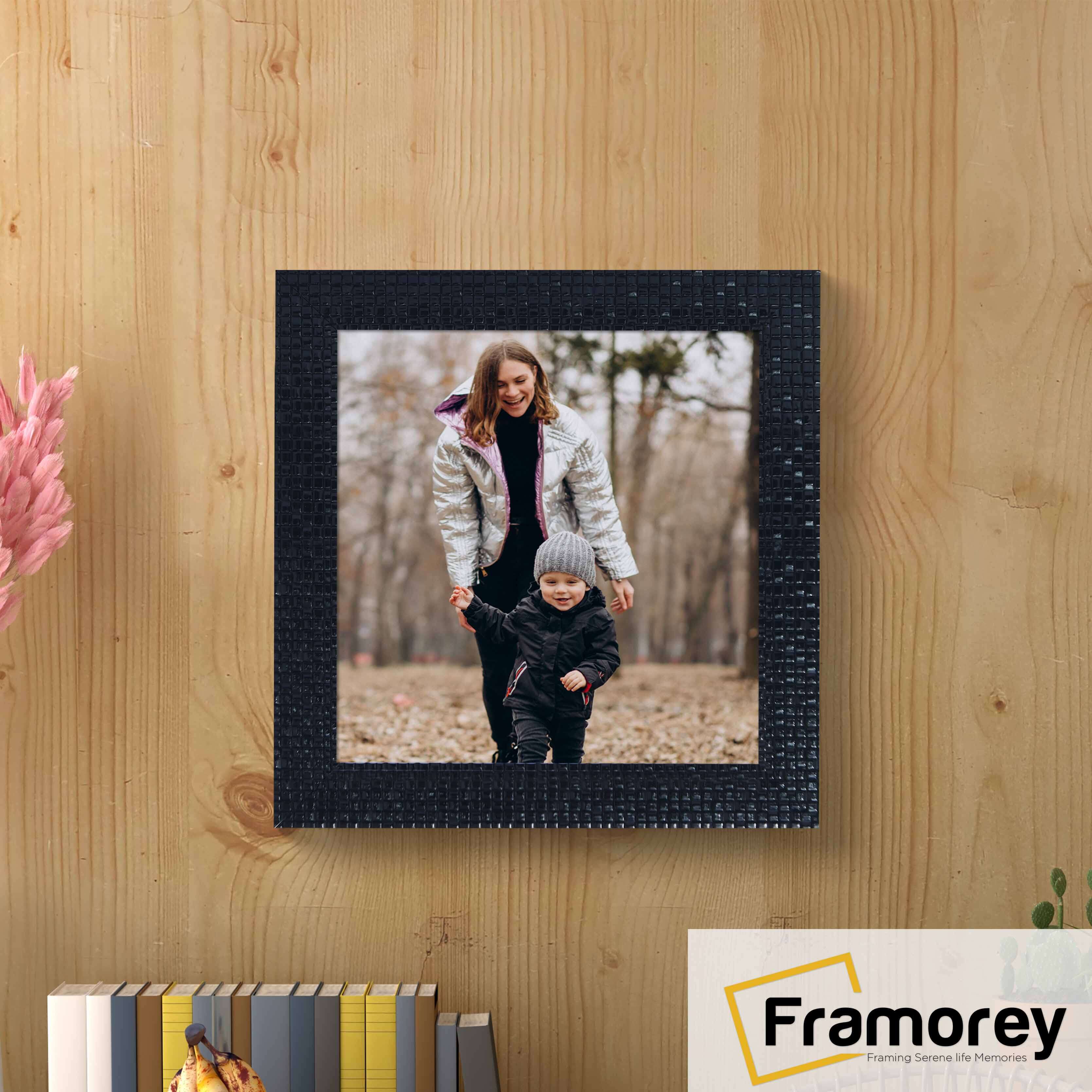 Square Size Black Picture Frame Rockstar Style Photo Print Frame