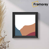Swept Style Square Size Black Picture Frame Wall Decor Photo Frame