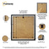 Step Style Square Size Black Picture Frame With White Mount