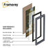 Panoramic Step Style Black Photo Frame With Black Mount