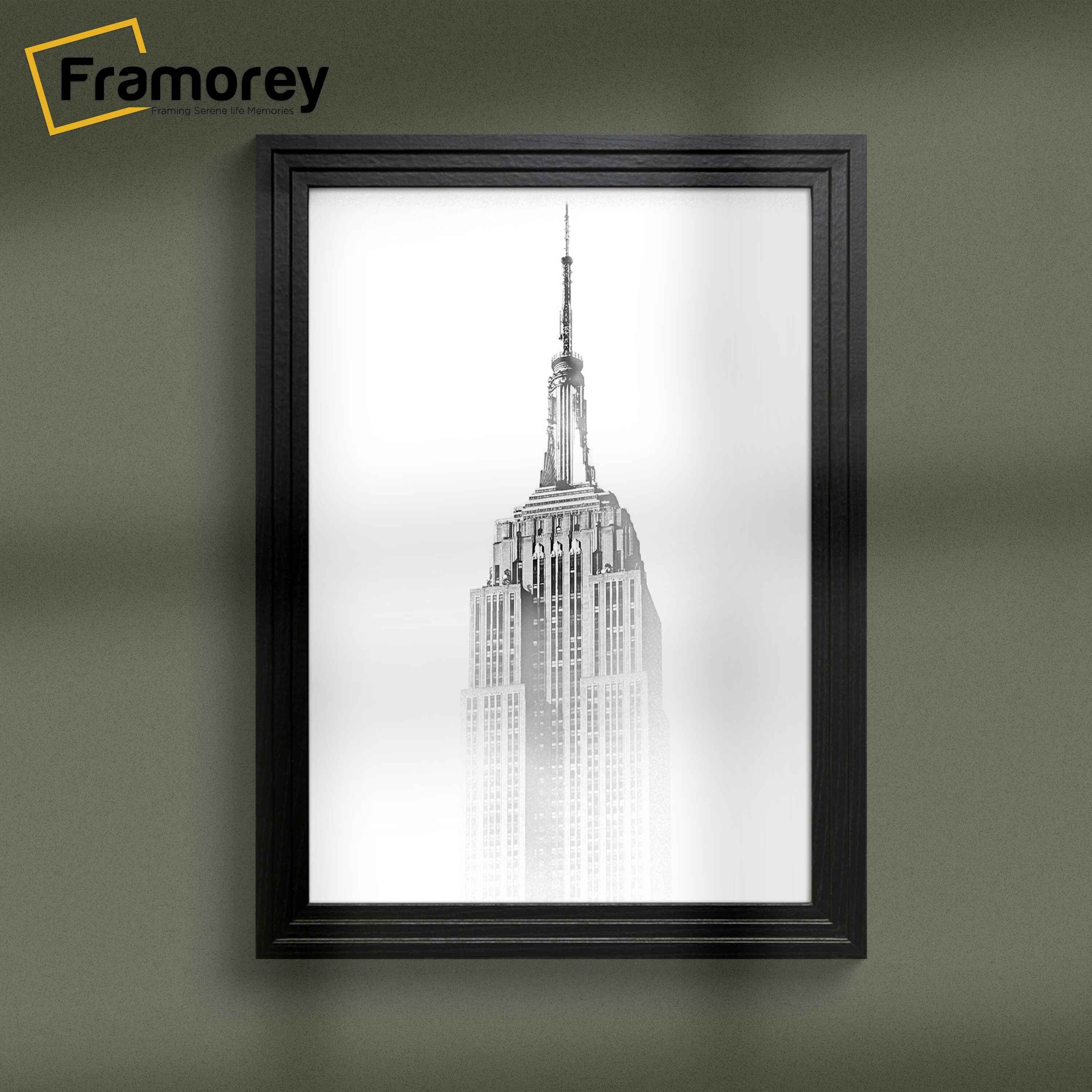 Step Style Black Picture Frame Wall Art Poster Frame