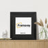 Step Style Square Size Black Picture Frame With Black Mount