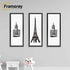 Thin Matt Black Panoramic Picture Frame Poster Frames