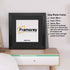 Step Style Square Size Black Picture Frame With Black Mount