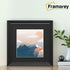 Swept Style Square Black Picture Frame Wall Décor Photo Frame With Black  Mount