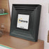 Square Size Black Wooden Picture Frame Big Step Style, With Black Mount