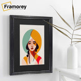 Black Wall Photo Frame poster Frame With Black Mount