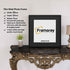 Square Solid Wood Black Picture Frames with White Mount