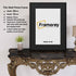 Black Solid Wood Picture Frames with Ivory Mount