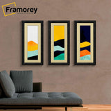 Panoramic Size Glitter Sparkle Black Photo Frames With Ivory Mount