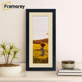 Panoramic Black Picture Frame Rockstar Wall Art Frame With Ivory Mount