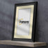 Swept Style Black Picture Frame Wall Décor Photo Frame With Ivory Mount