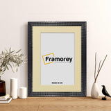 Black Wall Photo Frame poster Frame With Ivory Mount