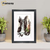 Black Wall Photo Frame poster Frame With White Mount