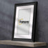 Swept Style Black Picture Frame Wall Décor Photo Frame With White Mount