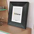 Black Wooden Picture Frames, Big Step Style with White Mount