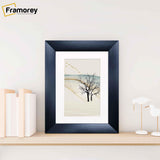 Brushed Black Picture Frame Poster Frame With White Mount