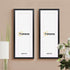 Thin Matt Panoramic Black Picture Frames With White Mount