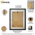 Black Wooden Picture Frames Big Step Style, With Ivory Mount