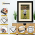 Blue Picture Frame with Ivory Mount Wall Decor Frames, Instructions.