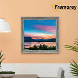 Blue Picture Frame hanged on a wall