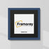 Square Blue Picture Frame with Black mount Wall Art Photo Frames