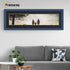 Panoramic Blue Picture Frame With Black Mount Wall Decor Frame
