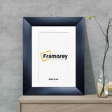 Brushed Black Picture Frame Poster Frame With White Mount