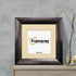 Square Size Brushed Gold Picture Frames With Ivory Mount