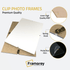 A clip photo frame and a Board is attacked to the clips and some detail on its material and parts.