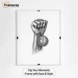 Clip frame, photo poster and picture frames, 