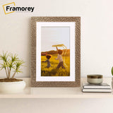 Copper Picture Frame Rockstar With White Mount on a flat surface leaning with the wall