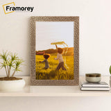 Copper Picture Frame placed on a table 