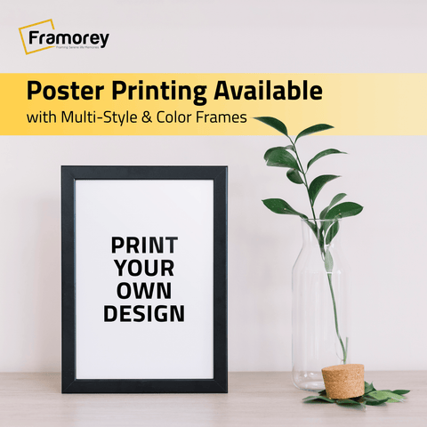 Custom Print Picture Frames, Poster Frames, Black picture frame Wall Art Photo Frame