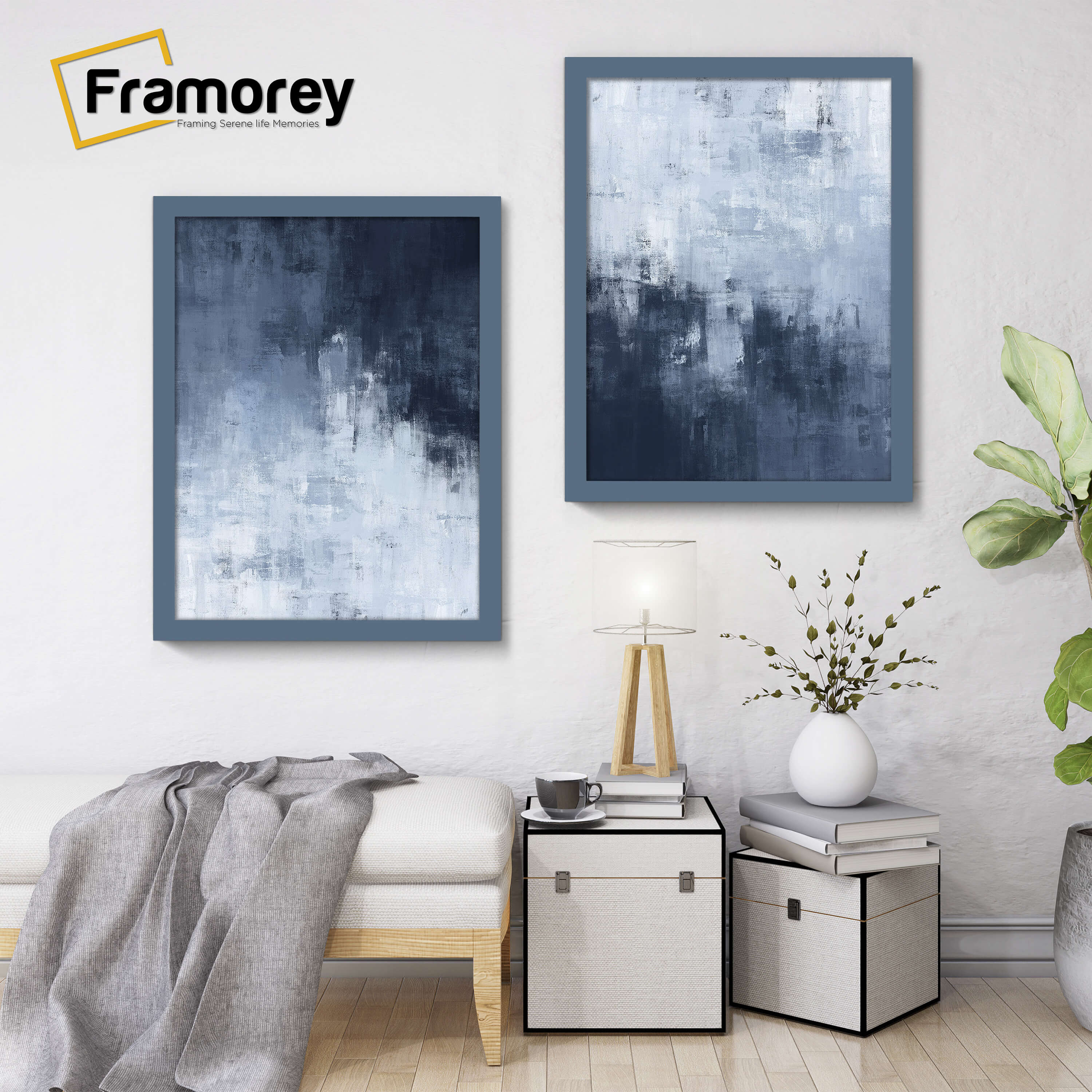 Dark Grey Picture Frame Wall Decor Frames