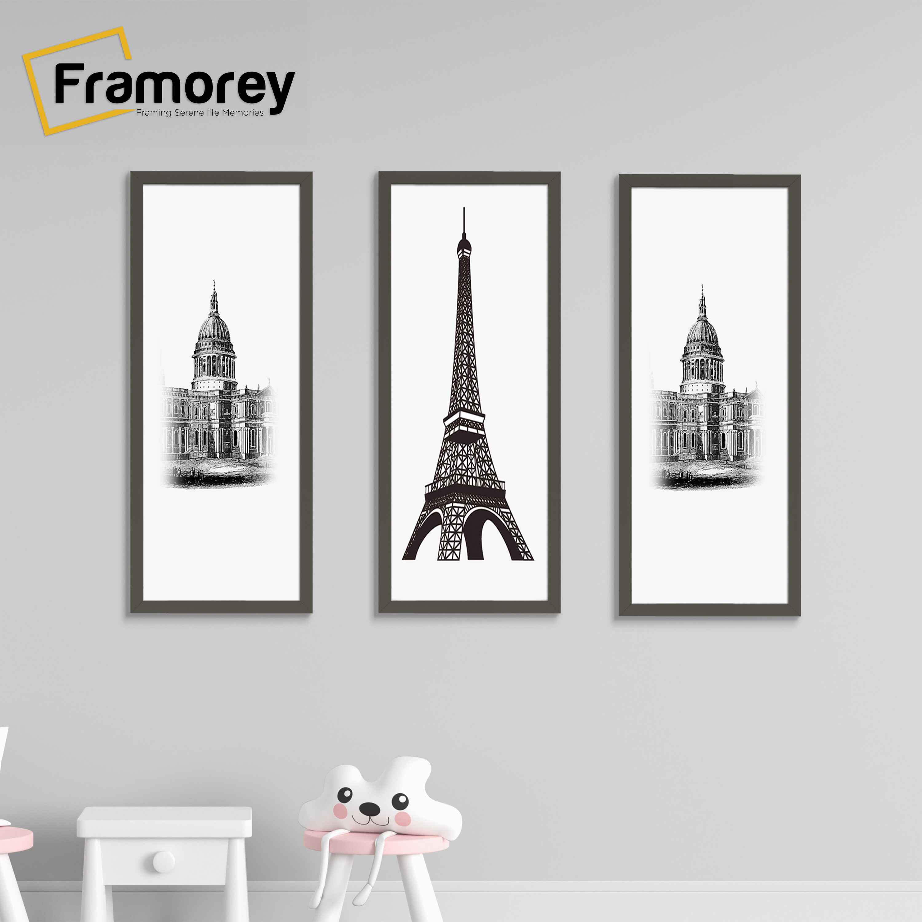 Thin Matt Dark Grey Panoramic Picture Frame Poster Frames