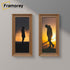 Swept Style Panoramic Walnut Picture Frame Wall Décor Photo Frame