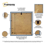 Square Size Dark Grey Thin Matt Picture Frame Poster Frames