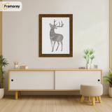 Dark Oak Picture Frame hanging on a wall just over the Table